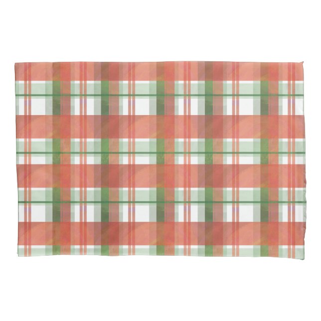 Housse D'oreillers Noël Madras Plaid (devant)