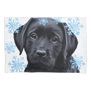 Housse D'oreillers Noir Labrador Noël - Mignonne Chien Chien Chien Pu