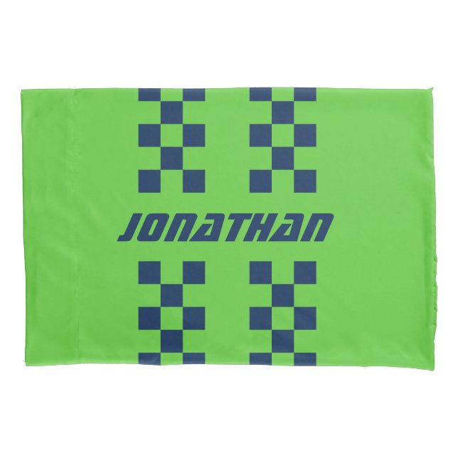 Housse D'oreillers Nom Couleurs entièrement personnalisées Double À d (devant)