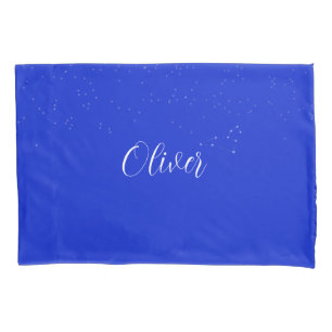 Housse D'oreillers Nom personnalisé bleu starsky Leo Zodiac starforma