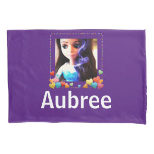Housse D'oreillers Nom personnalisé Violet Prière de nuit chrétienne
