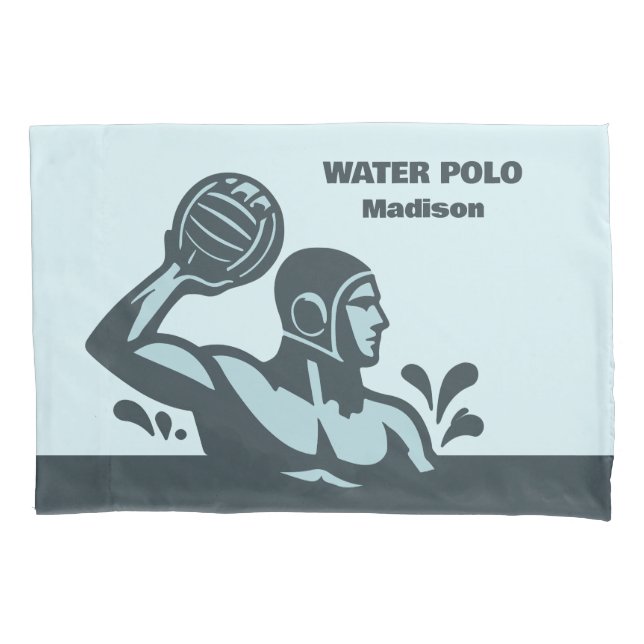Housse D'oreillers Nom personnalisé Water Polo (devant)