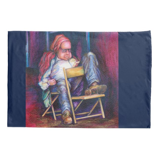 Housse D'oreillers Norman préfère dessiner dans son sommeil (Dos)