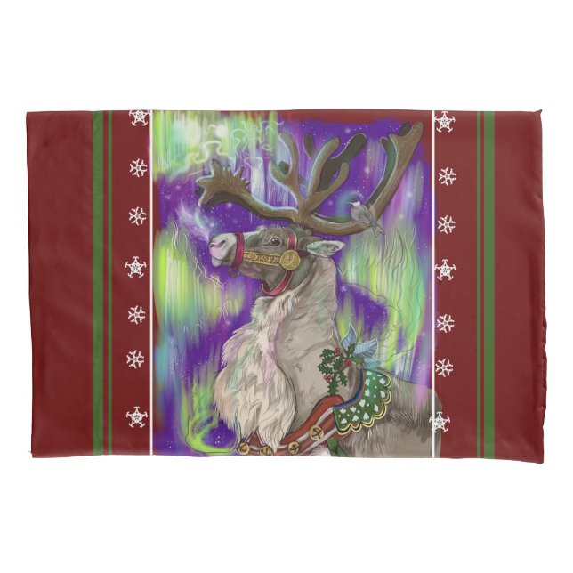 Housse D'oreillers Norther Wonders Reindeer (devant)