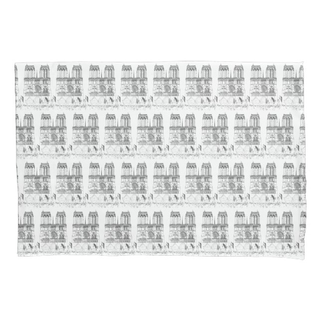 Housse D'oreillers Notre-Dame de Paris (devant)