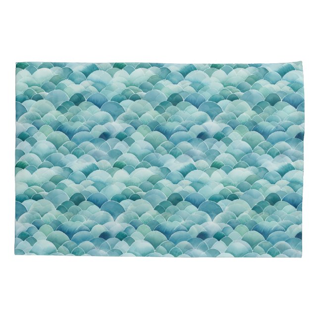 Housse D'oreillers Ocean Waves Coussin Coque Turquoise Aqua Light Sea (Dos)