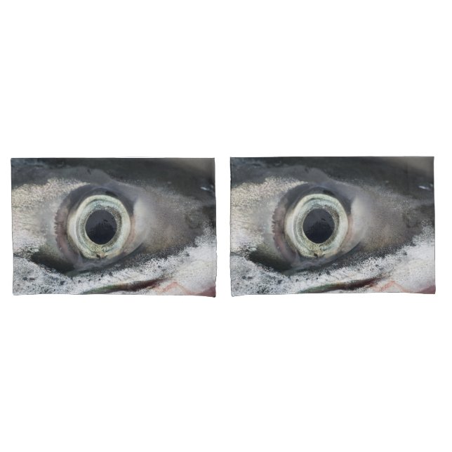 Housse D'oreillers Oeil saumon (devant-Set)