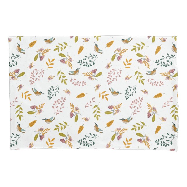 Housse D'oreillers Oiseaux colorés Pillowcase (devant)