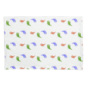 Housse D'oreillers Oiseaux multicolores