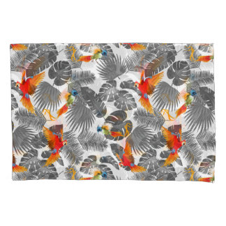 Housse D'oreillers oiseaux tropicaux