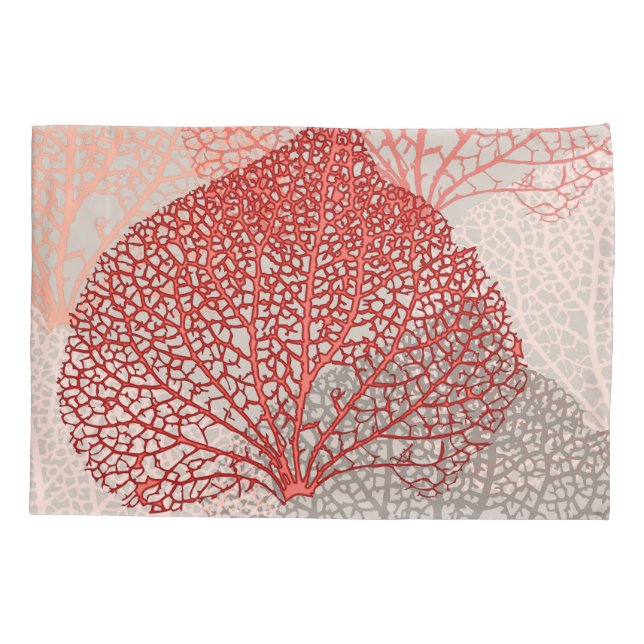 Housse D'oreillers Ombre corail (Dos)