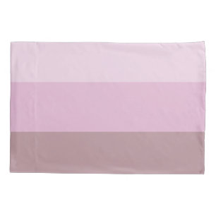 Housse D'oreillers Ombre rayé rose