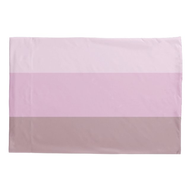 Housse D'oreillers Ombre rayé rose (Dos-gauche)