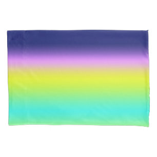 Housse D'oreillers Ombre violet jaune vert printemps couleurs été