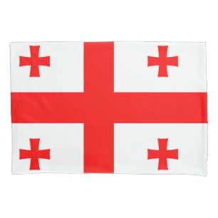 Housse D'oreillers Oreiller simple patriotique avec drapeau de la Géo