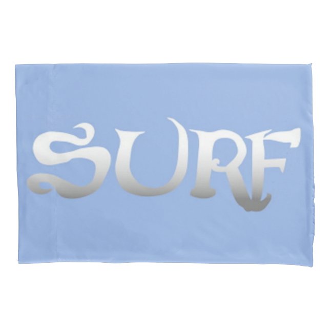 Housse D'oreillers oreiller standard bleu surf (devant)
