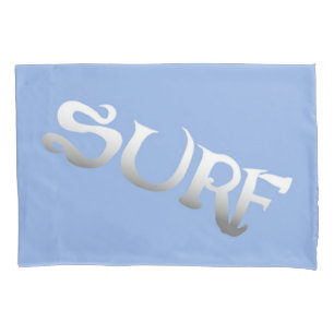 Housse D'oreillers oreiller standard incliné bleu surf