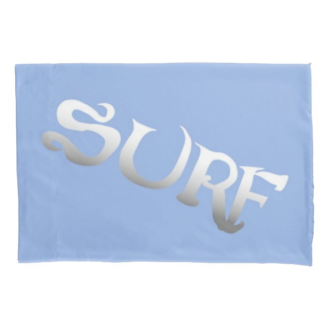 Housse D'oreillers oreiller standard incliné bleu surf (devant)
