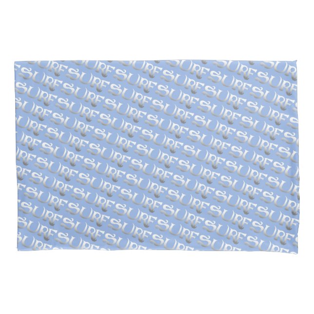 Housse D'oreillers oreiller standard incliné bleu surf (devant)
