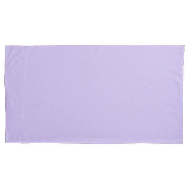 Housse D'oreillers Oreillère violette Solide Pastel Lilac (devant-gauche)