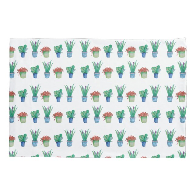 Housse D'oreillers Original watercolor planifie Pillowcase (Dos)