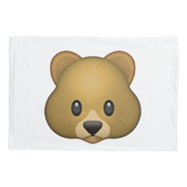 Housse D'oreillers Ours - Emoji (Dos)