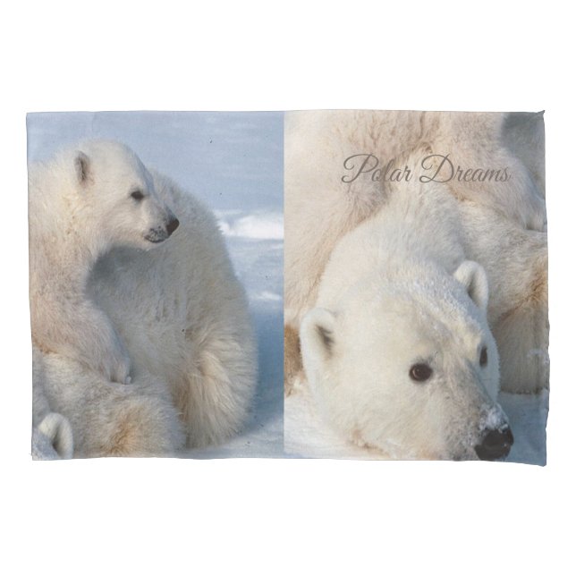 Housse D'oreillers Ours polaire Coque coussin (devant)