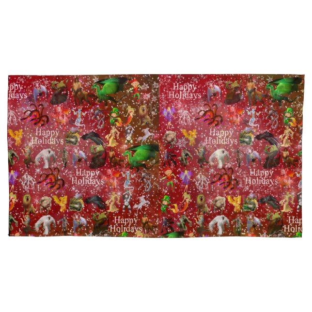 Housse D'oreillers P est pour le Coussin de Noël de Phoenix Coque(Cra (devant)
