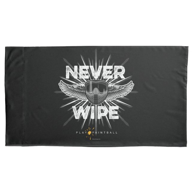 Housse D'oreillers Paintball Never Wipe (sombre) (devant)