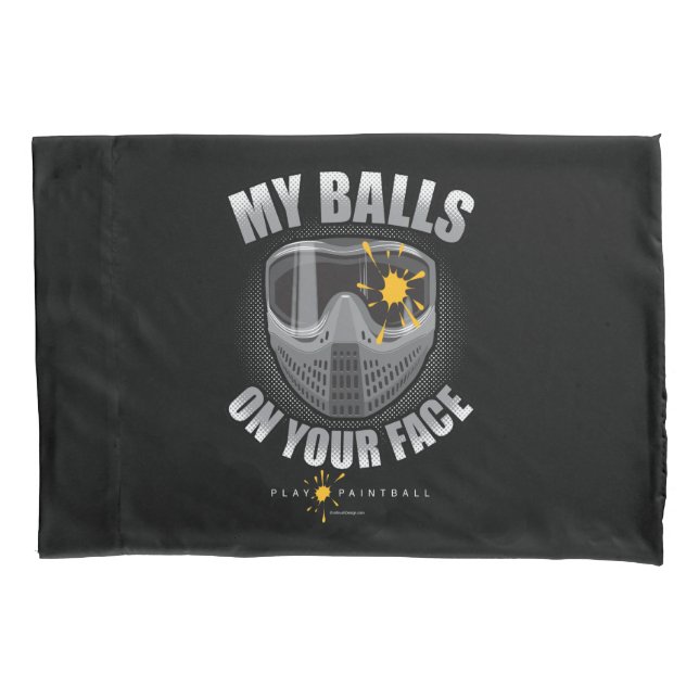 Housse D'oreillers Paintball sur votre visage (devant)