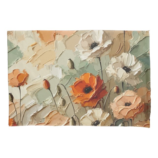 Housse D'oreillers Painterly Bloomscape (devant)