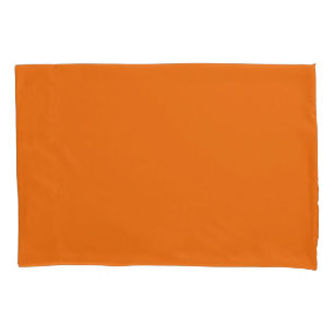 Housse D'oreillers Paire de Coque Coussin Orange Standard Size