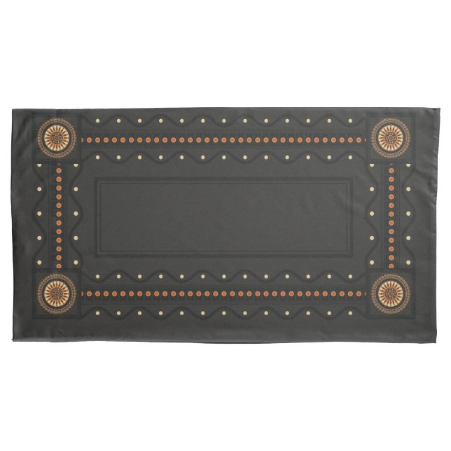 Housse D'oreillers Paire de style Bucchero étrusque de coques coussin (devant-gauche)