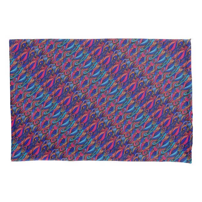 Housse D'oreillers Paisley haché (devant)