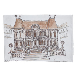 Housse D'oreillers Palais de Justice Courthouse Rennes, Bretagne