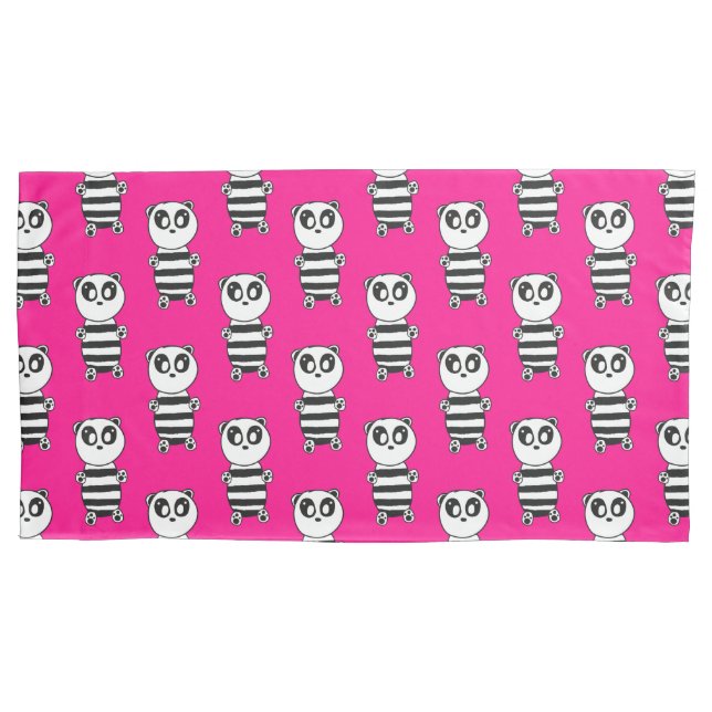 Housse D'oreillers Panda Kids (devant)