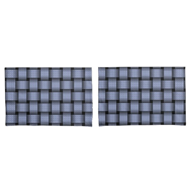 Housse D'oreillers Panier bleu ciel (devant-Set)