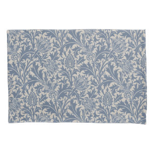 Housse D'oreillers Papier peint Chardon Bleu Ardoise de William Morri