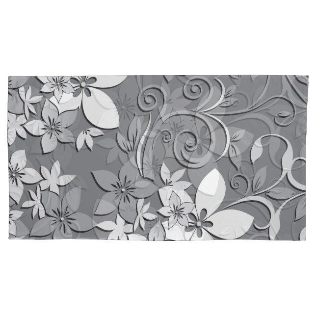 Housse D'oreillers papier peint fleurs 2 (devant)