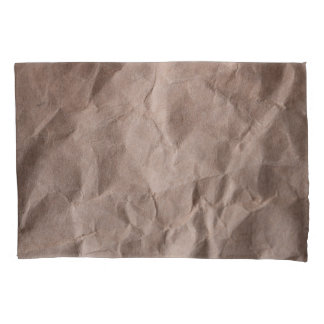 Housse D'oreillers Papier Rustique Crumpled : Texture Vintage