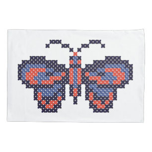 Housse D'oreillers papillon CROSS-STITCH