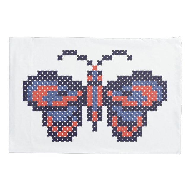 Housse D'oreillers papillon CROSS-STITCH (Dos)