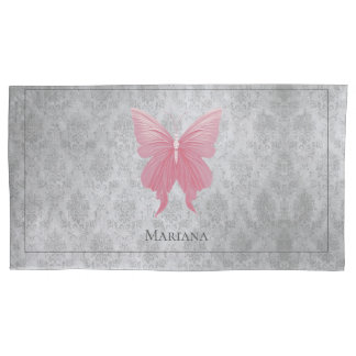 Housse D'oreillers Papillon rose bijoux
