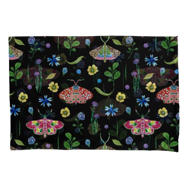 Housse D'oreillers Papillons multicolores : Motif transparent (devant)