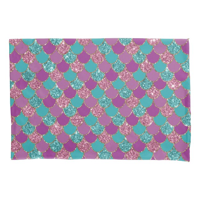 Housse D'oreillers Parties scintillant-sirène motif Pillowcase (devant)