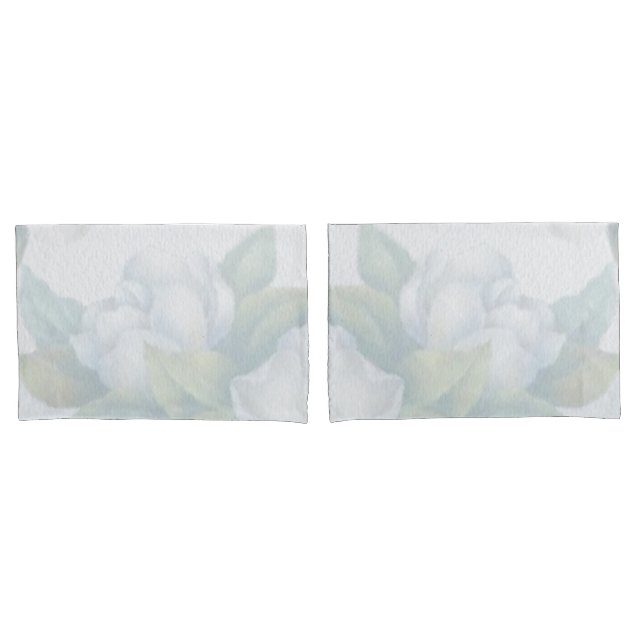 Housse D'oreillers Pastel Magnolias Coques Coussins (devant-Set)