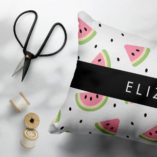 Housse D'oreillers Pastèque Rose, Pâtes De Pâques, Votre Nom
