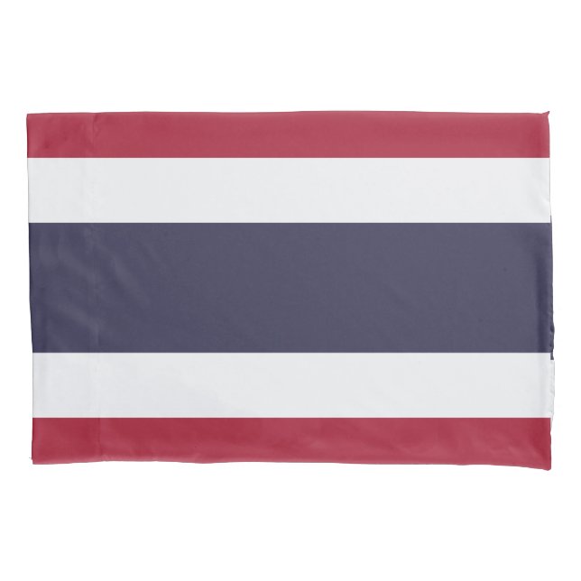 Housse D'oreillers Patriotic Single Pillowcase with flag of Thailand (devant)