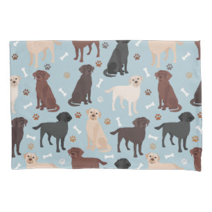 Housse D'oreillers Patrouilles et os du Labrador Retriever