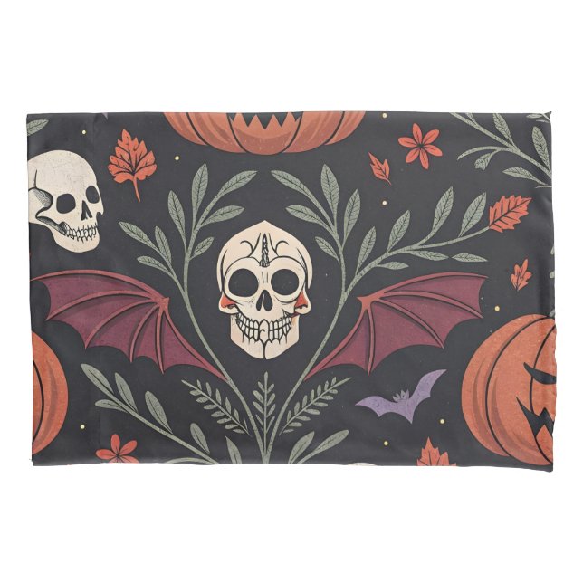 Housse D'oreillers Pattern d'Halloween (devant)